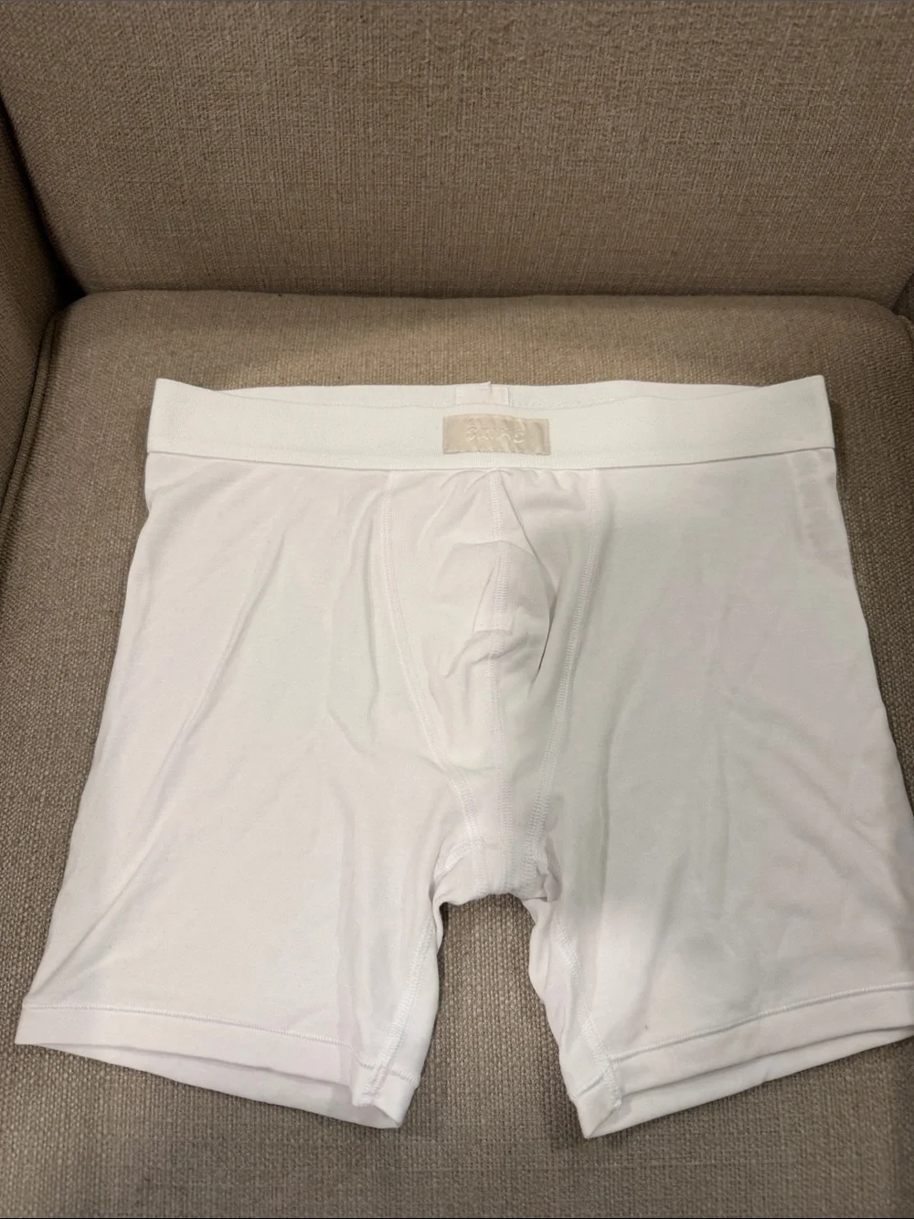 NEW SKIMS Men's White Boxer Briefs 2 Pack Medium